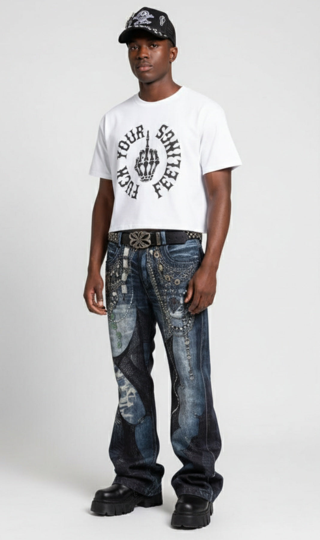 F YOUR FEELINGS BOXY TEE