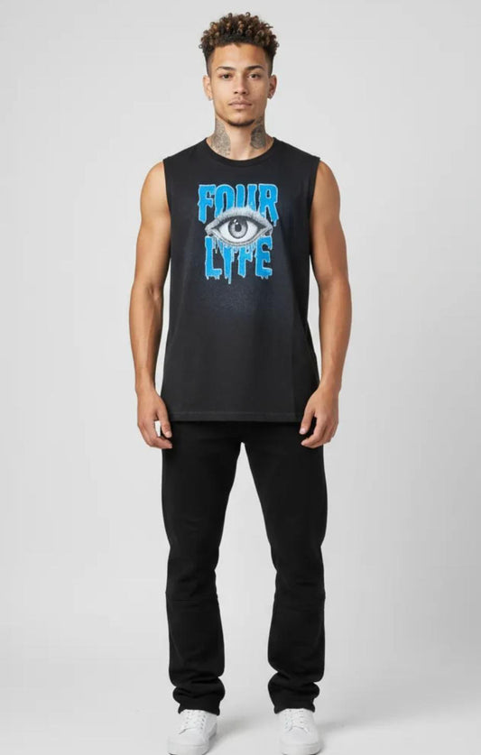 4OCUSED SLEEVELESS TANK