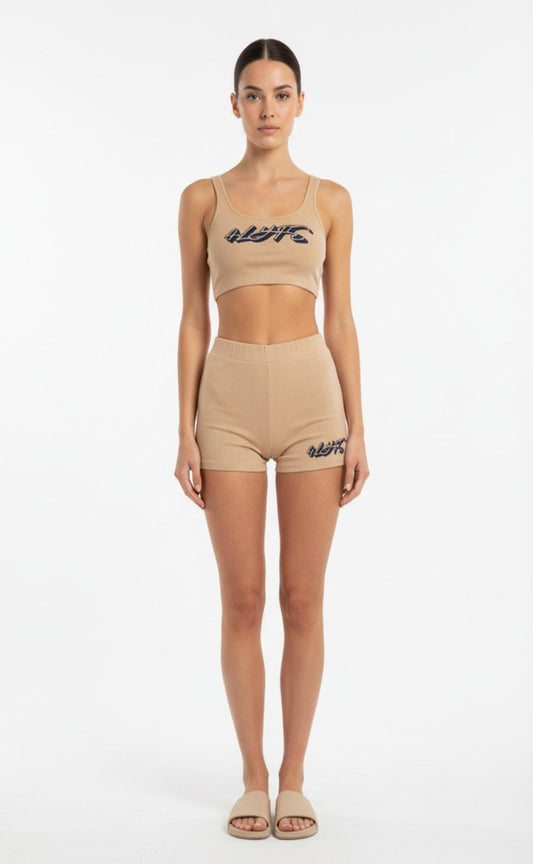 4Lyfe Cropped Tank and Shorts 2 piece set